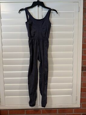 FP Movement by Free People Black Sleeveless Ribbed Jumpsuit